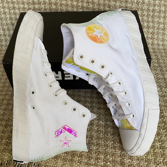 Converse Untitled Hi White/White/Iridescent MEN`S - Picture 11 of 16